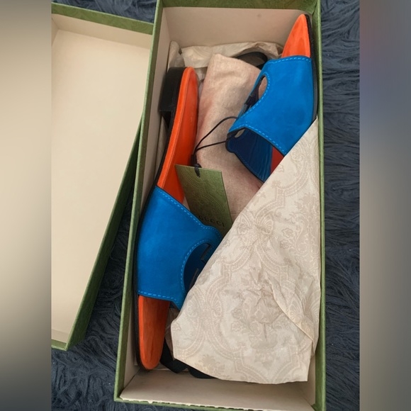 NWT Gucci women’s interlocking G cutout sandals - Picture 7 of 14